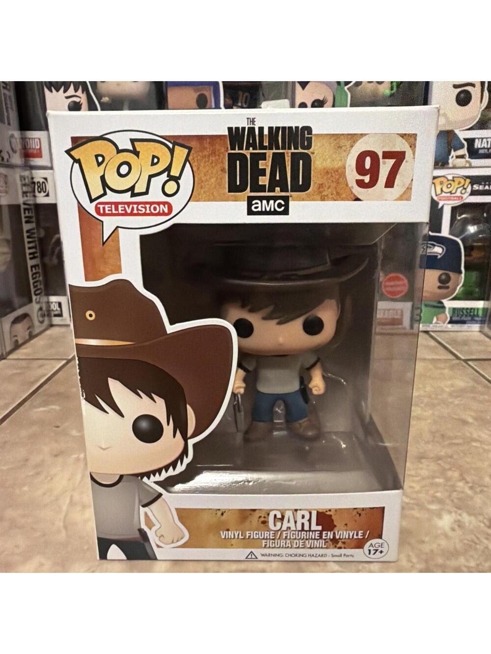 Funko Pop! Vinyl: The Walking Dead - Carl Grimes #97 w/Protector